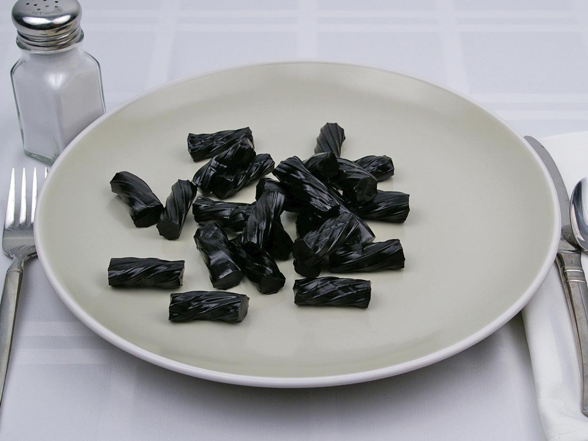 Calories in 170 grams of Black Licorice