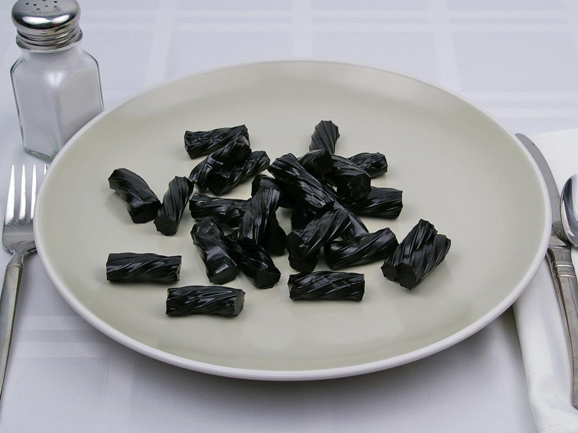 Calories in 184 grams of Black Licorice