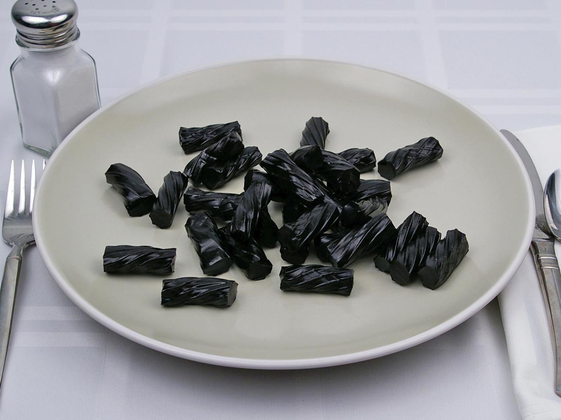 Calories in 212 grams of Black Licorice