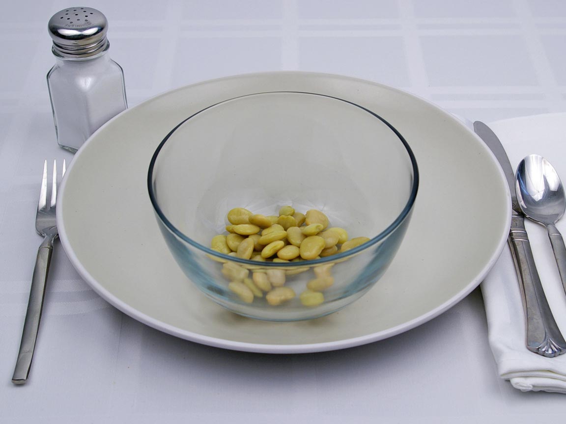 Calories in 0.25 cup(s) of Lima Beans - Canned
