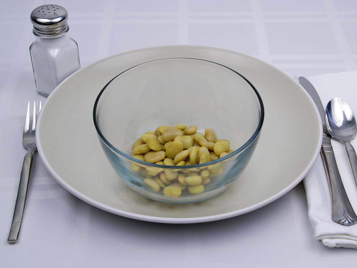 Calories in 0.5 cup(s) of Lima Beans - Canned