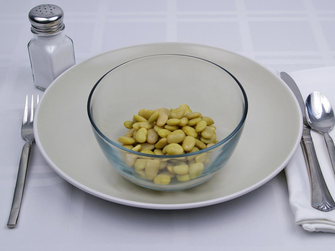 Calories in 0.75 cup(s) of Lima Beans - Canned