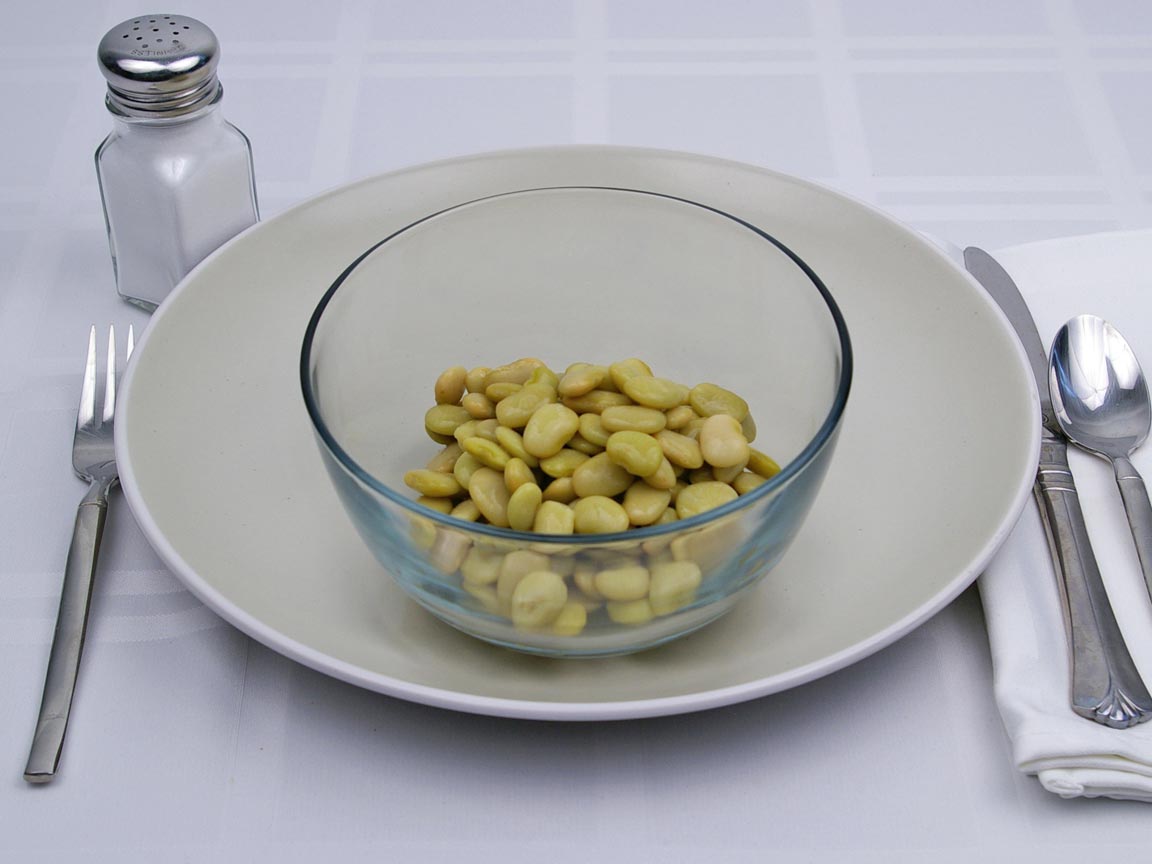 Calories in 1 cup(s) of Lima Beans - Canned