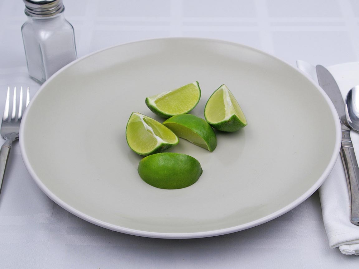 Calories in 1.25 fruit(s) of Lime