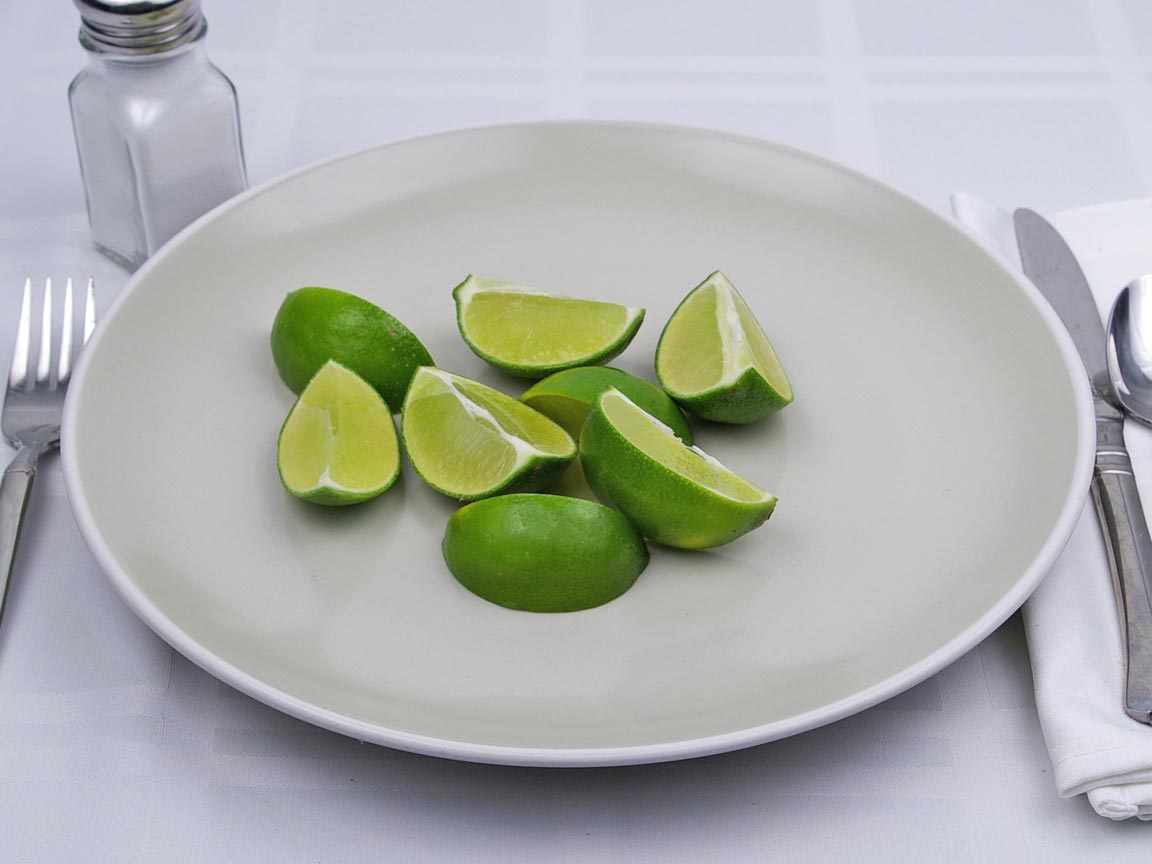 Calories in 2 fruit(s) of Lime