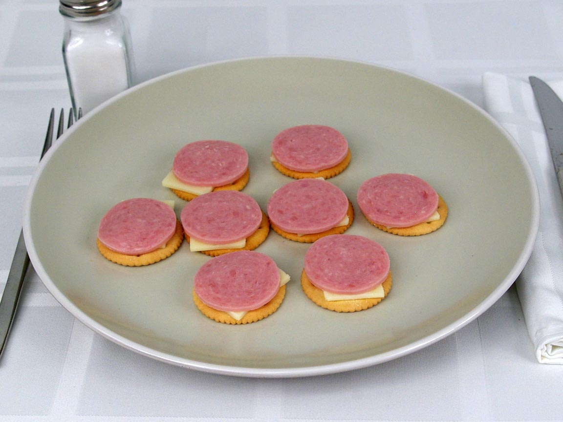 Calories in 1 ea(s) of Lunchables Ham and Swiss