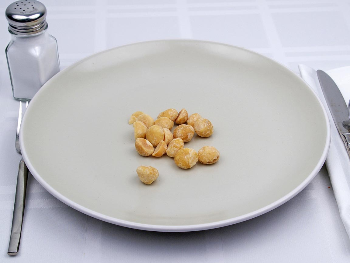 Calories in 28 grams of Macadamia Nuts