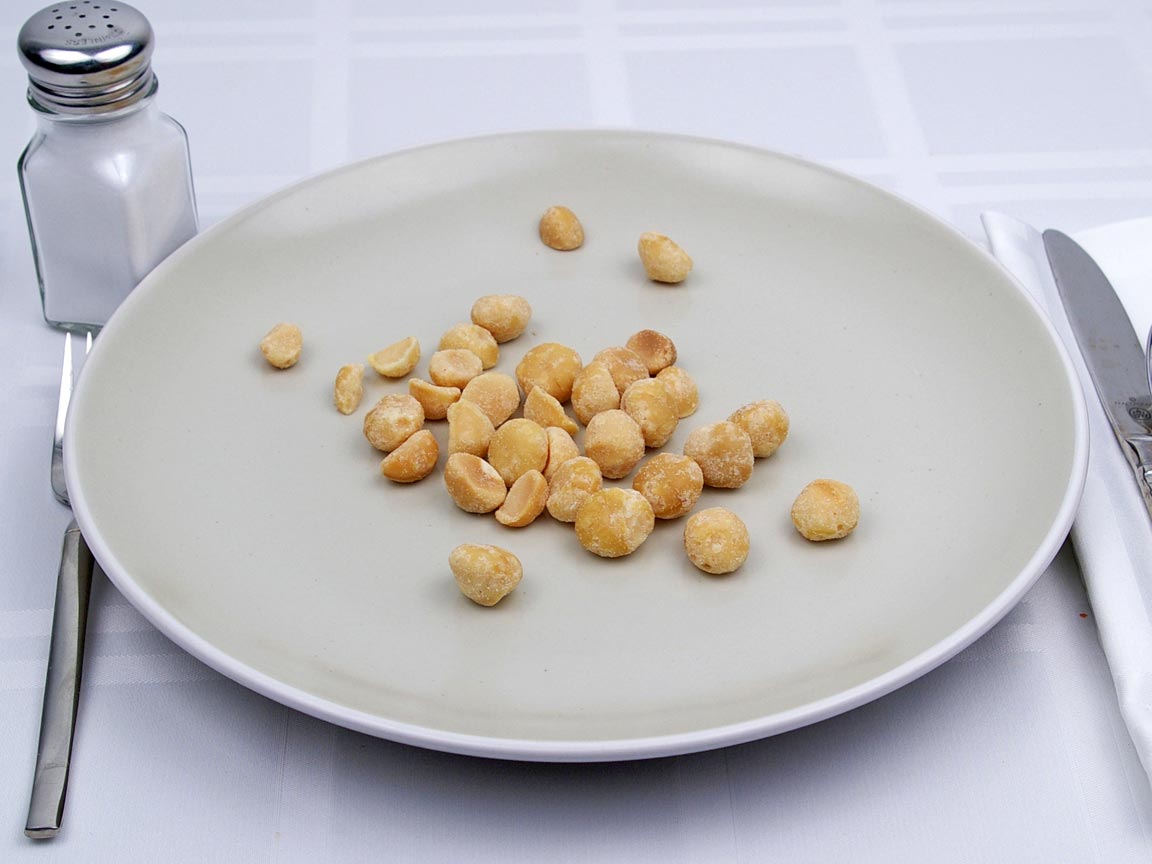 Calories in 56 grams of Macadamia Nuts