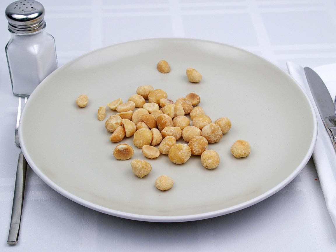 Calories in 70 grams of Macadamia Nuts