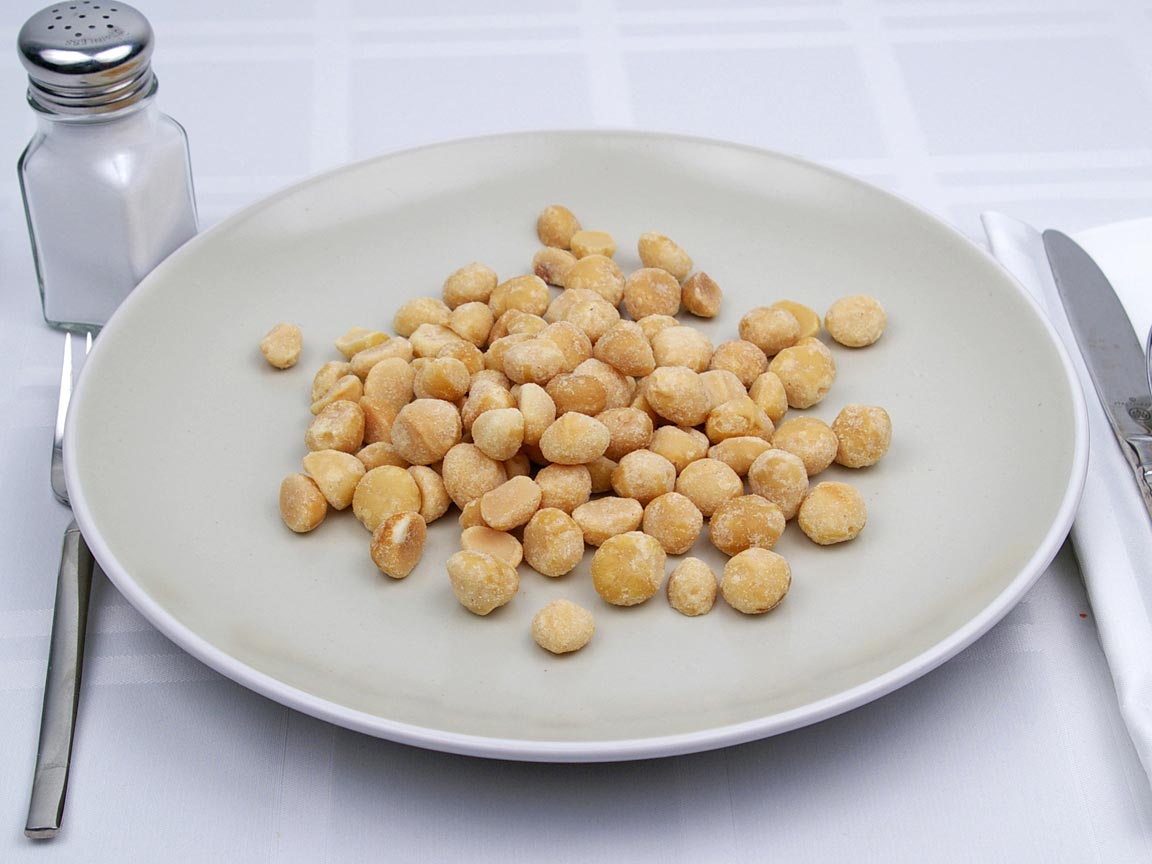 Calories in 155 grams of Macadamia Nuts