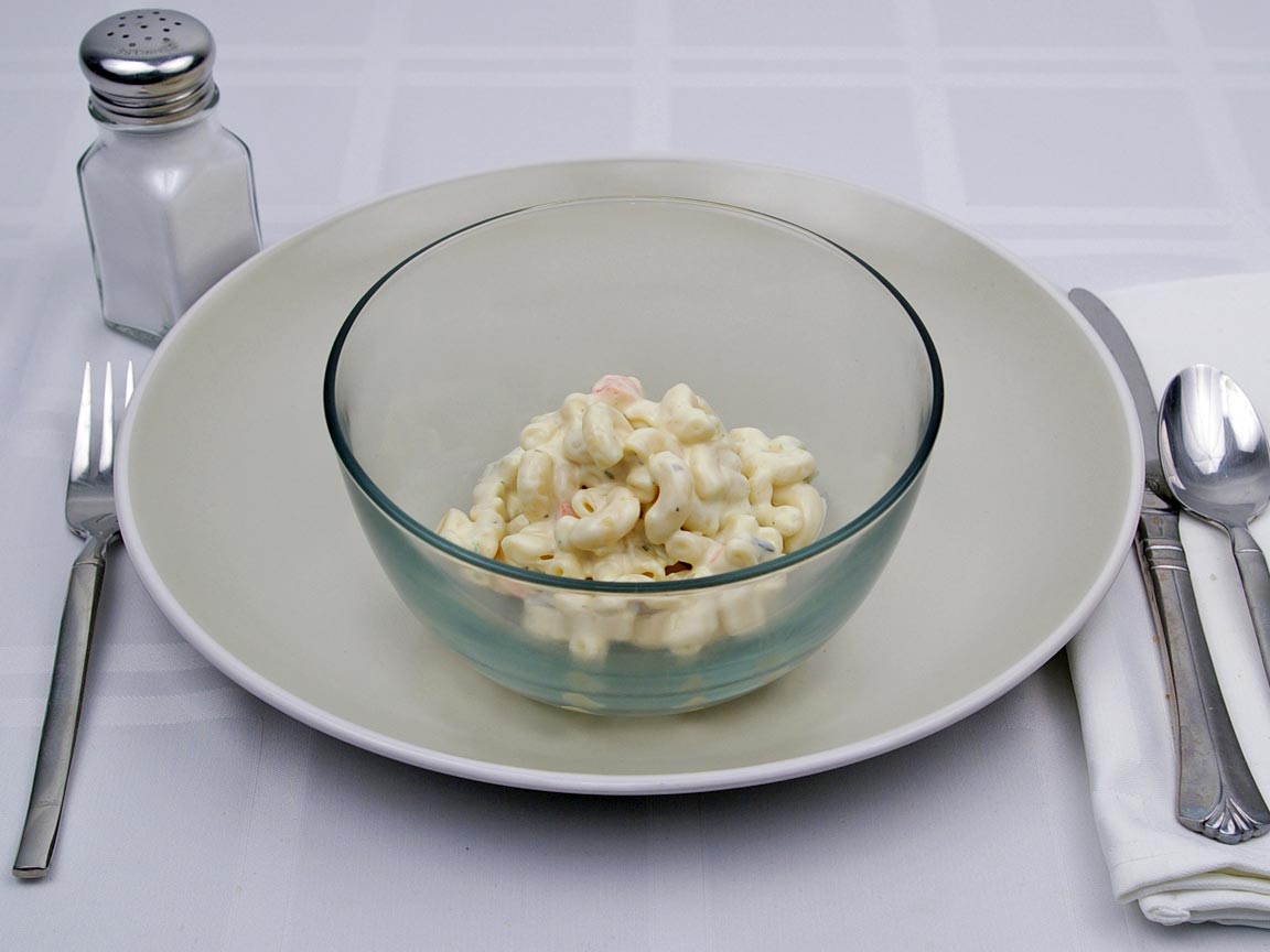 Calories in 0.5 cup(s) of Macaroni Salad