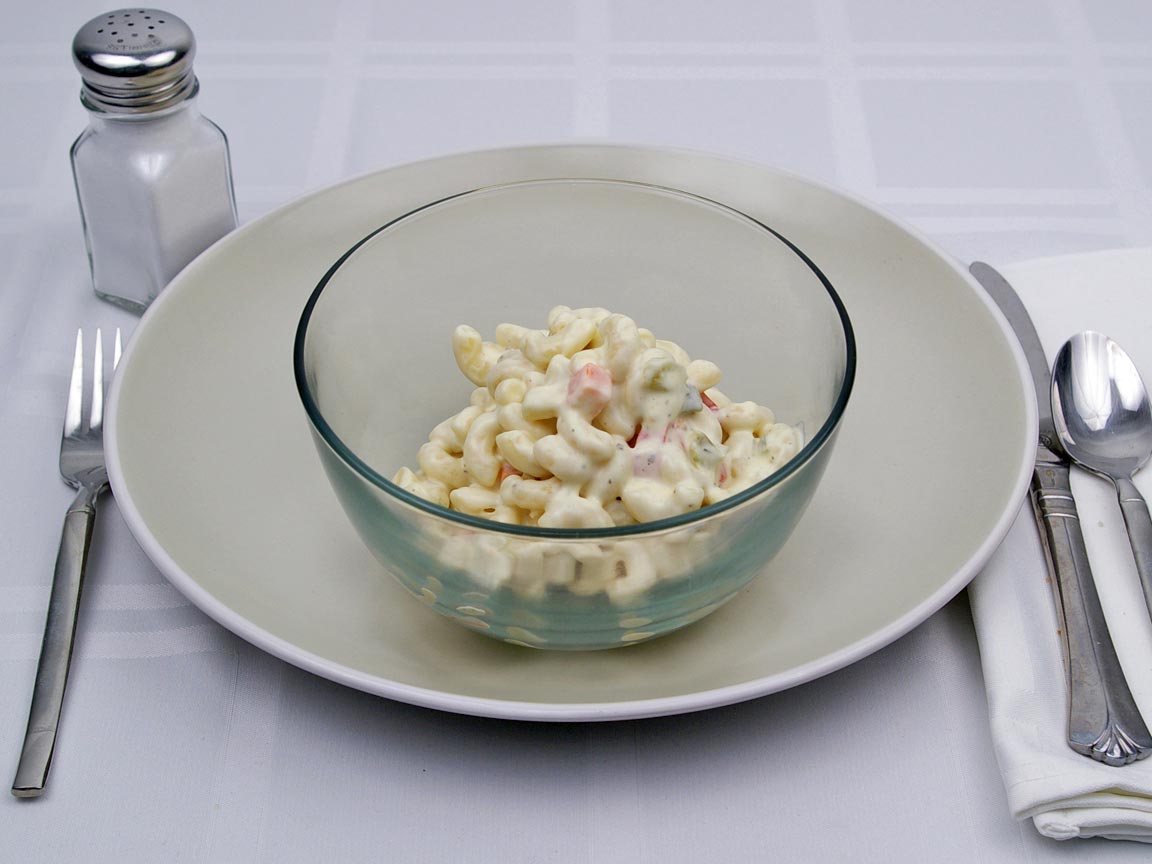 Calories in 0.8 cup(s) of Macaroni Salad