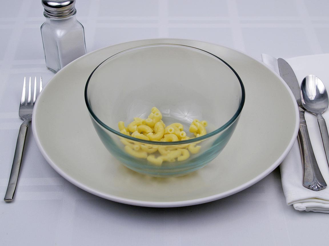 Calories in 0.25 cup(s) of Macaroni Pasta