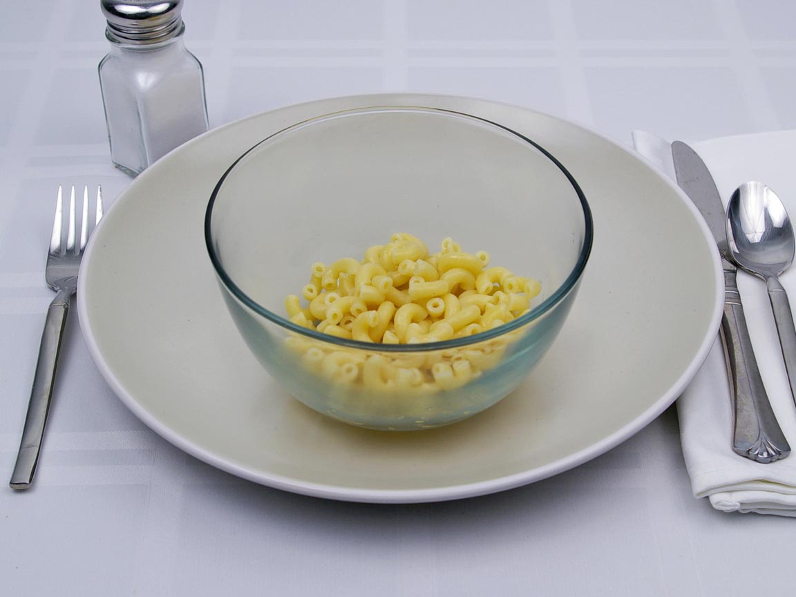 Calories in 0.75 cup(s) of Macaroni Pasta