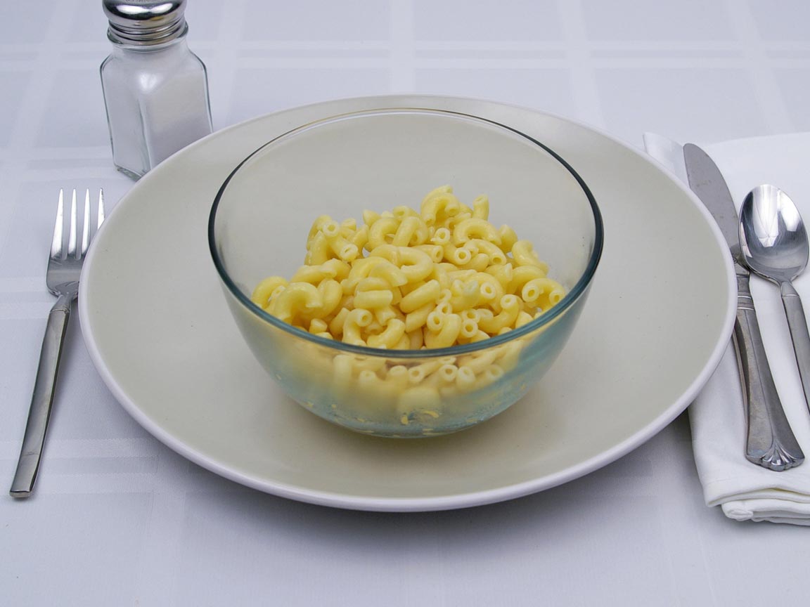 Calories in  cup(s) of Macaroni Pasta.