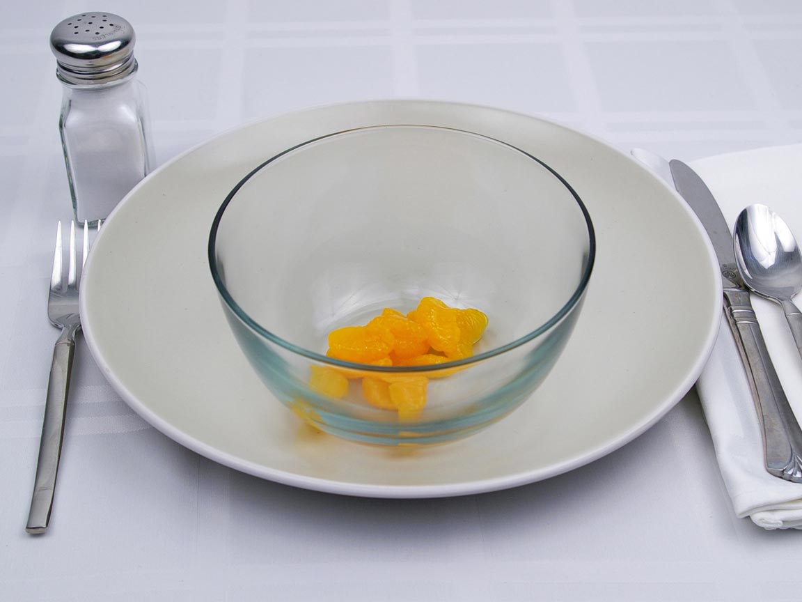 Calories in 0.13 cup(s) of Mandarin Orange - Light Syrup