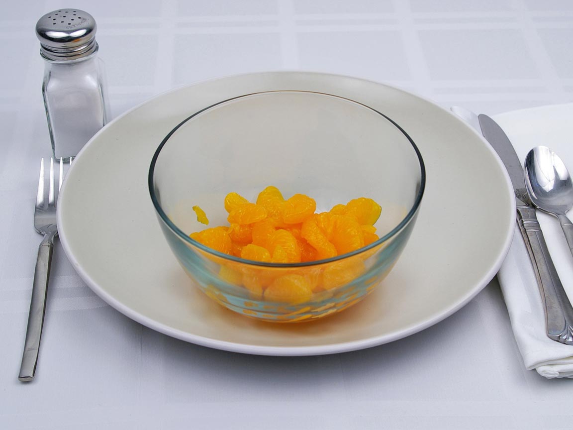 Calories in 0.5 cup(s) of Mandarin Orange - Light Syrup