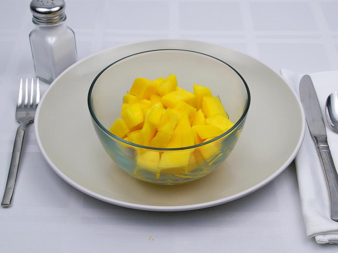 Calories in 255 grams of Mango - Fresh