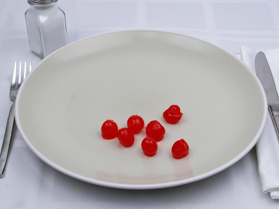 Calories in 7 cherry of Maraschino Cherries