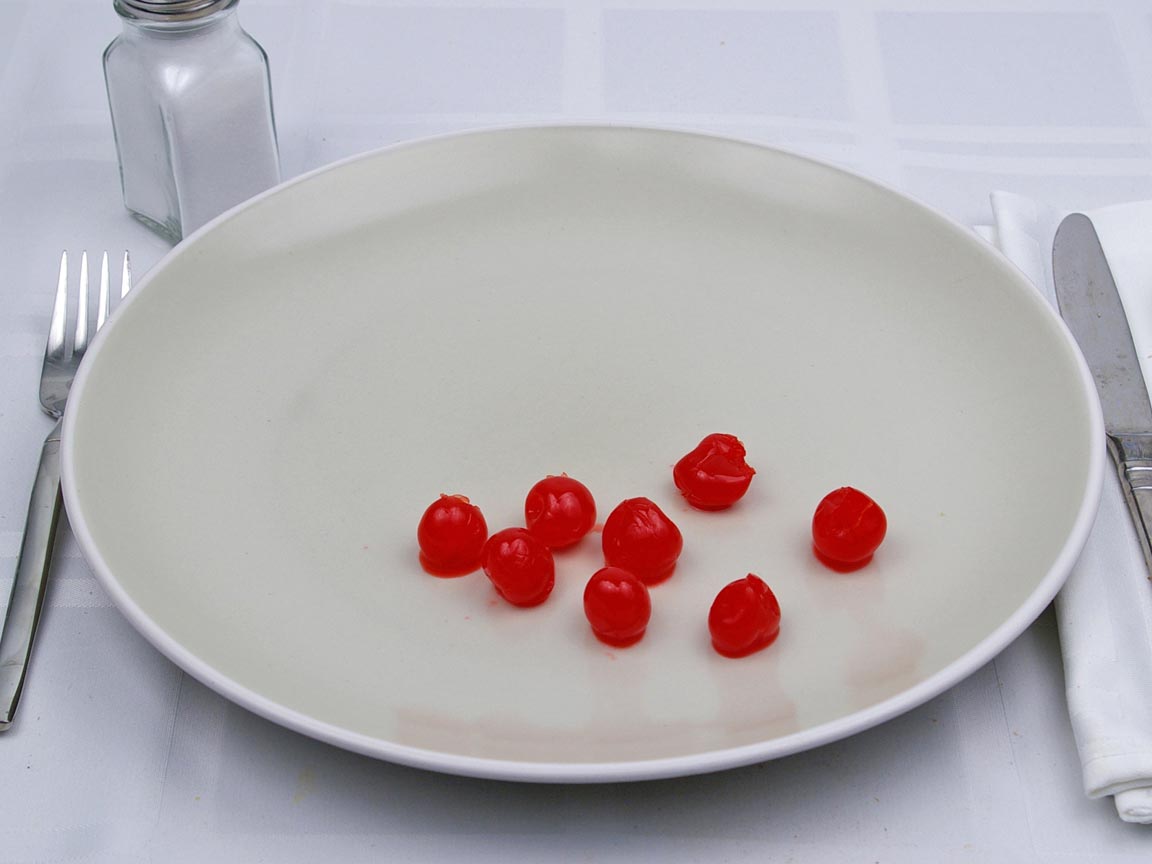 Calories in 8 cherry of Maraschino Cherries