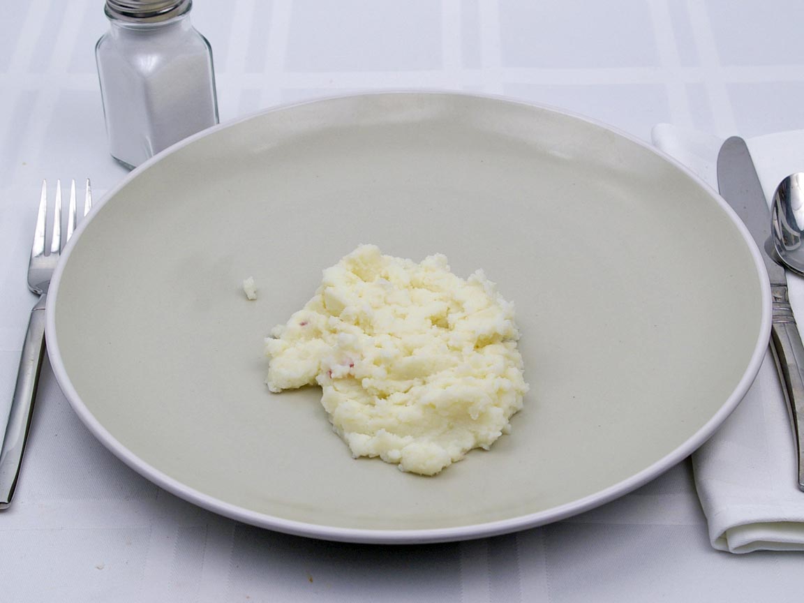 Calories in 0.5 cup(s) of Mashed Potatoes - Whole Milk - Butter
