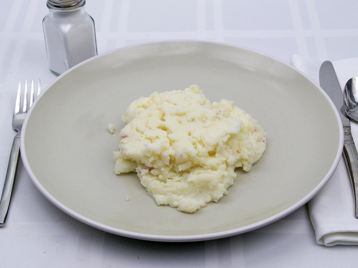 Calories in 1.25 cup(s) of Mashed Potatoes - Whole Milk - Butter