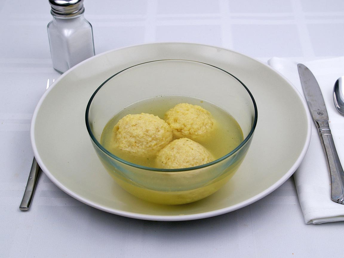 Calories in 3 matzo ball(s) of Matzo Ball Soup