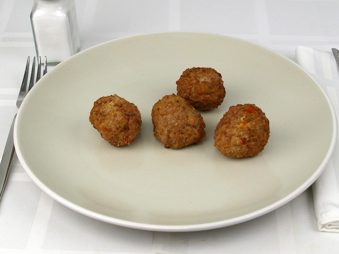 Calories in 4 meatball(s) of Italian Style Meatballs - Beef