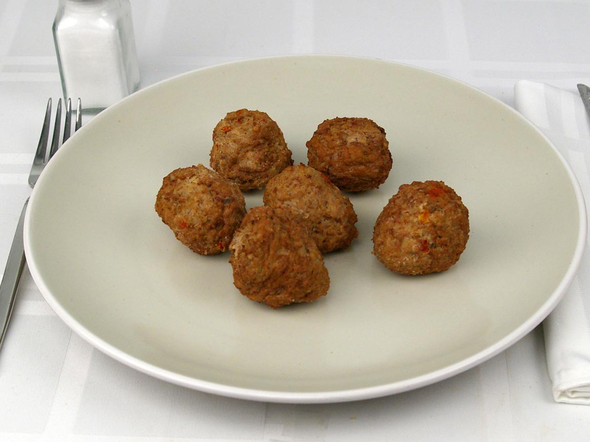 Calories in 6 meatball(s) of Italian Style Meatballs - Beef