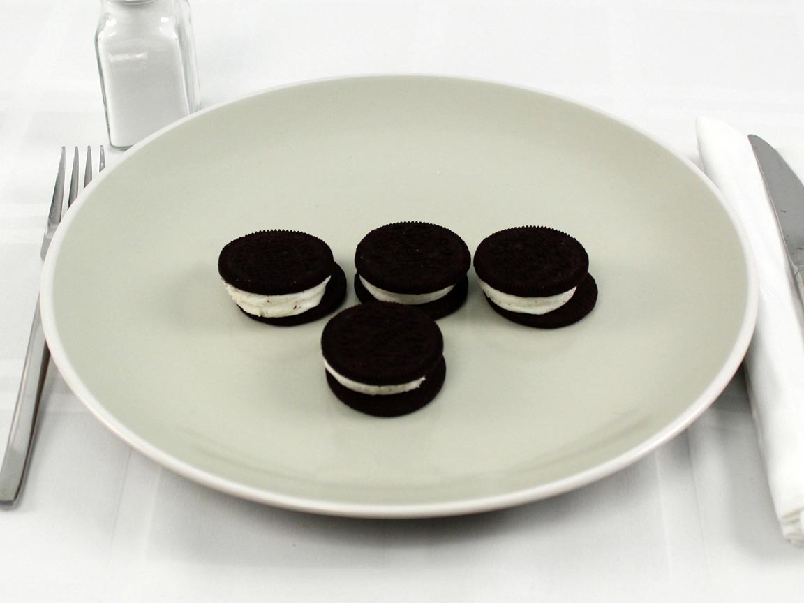 Calories in 4 cookie(s) of Mega Stuffed Oreos