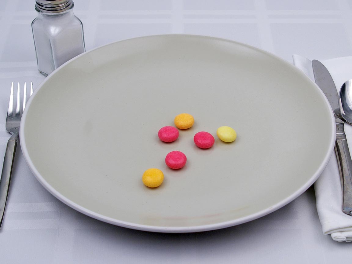 Calories in 6 piece(s) of Mentos Fruits