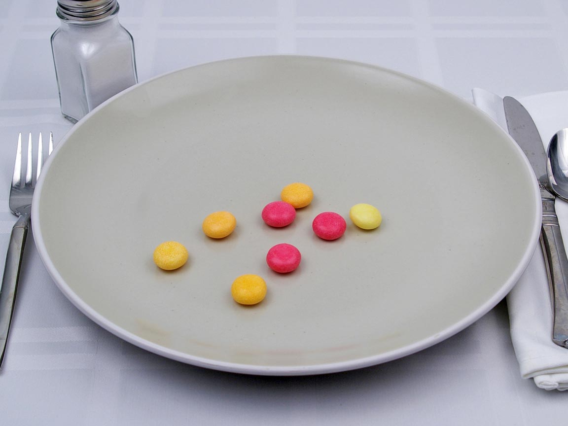 Calories in 8 piece(s) of Mentos Fruits