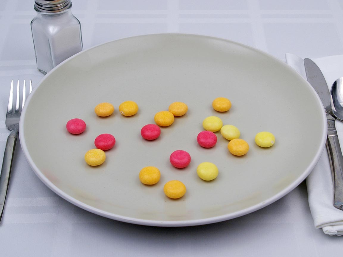 Calories in 18 piece(s) of Mentos Fruits