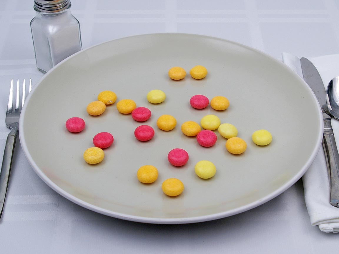 Calories in 24 piece(s) of Mentos Fruits