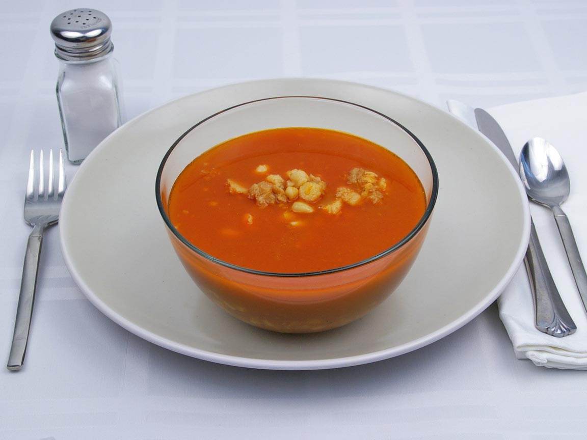 Calories in 2.5 cup(s) of Menudo Soup