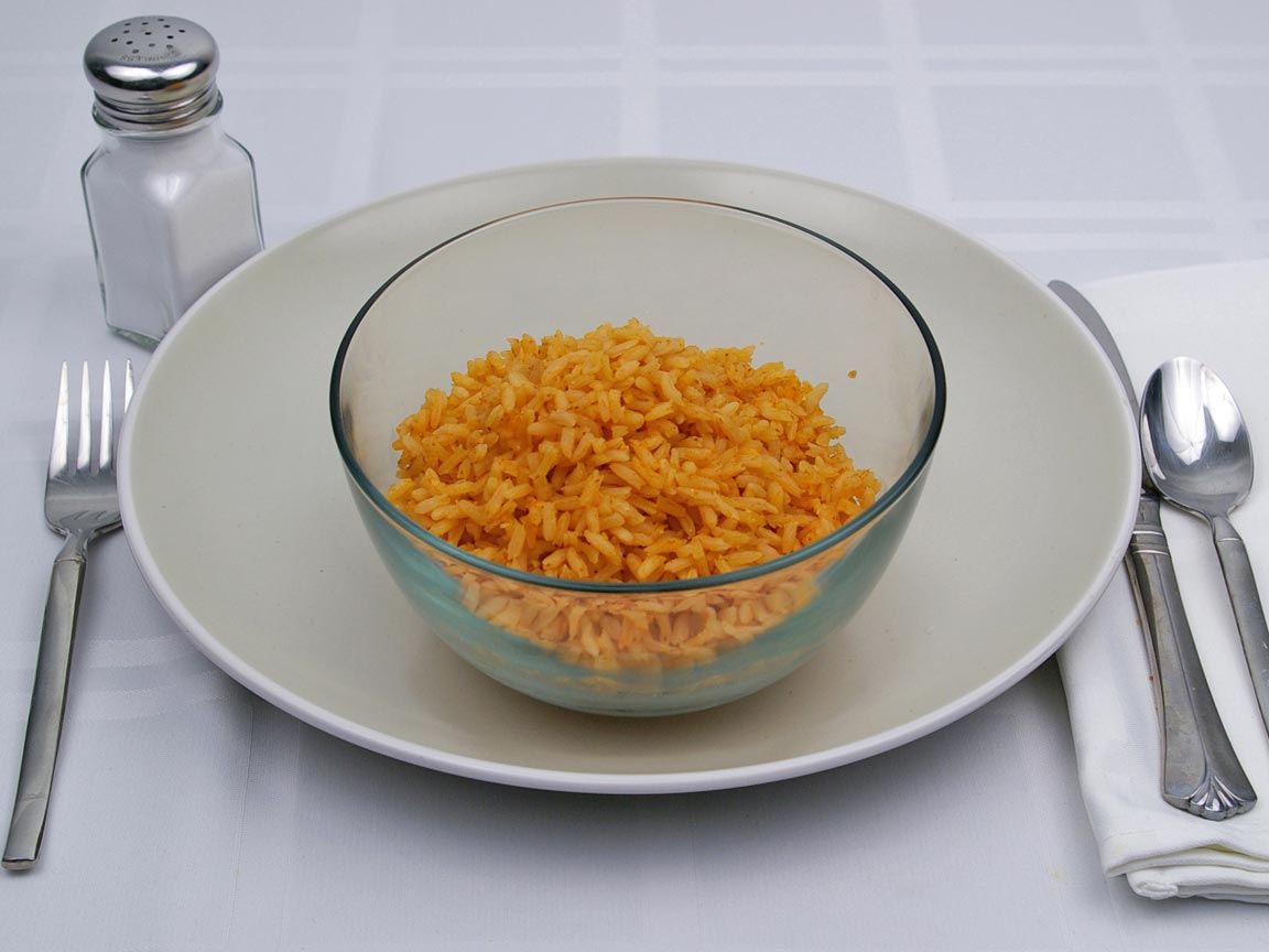 Calories in 1.5 cup(s) of Mexican Rice