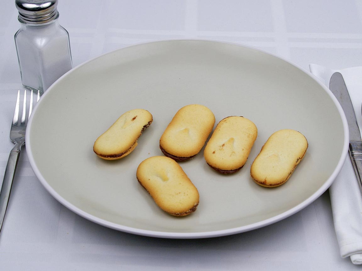 Calories in 5 cookie(s) of Milano - Milk Chocolate - Cookie