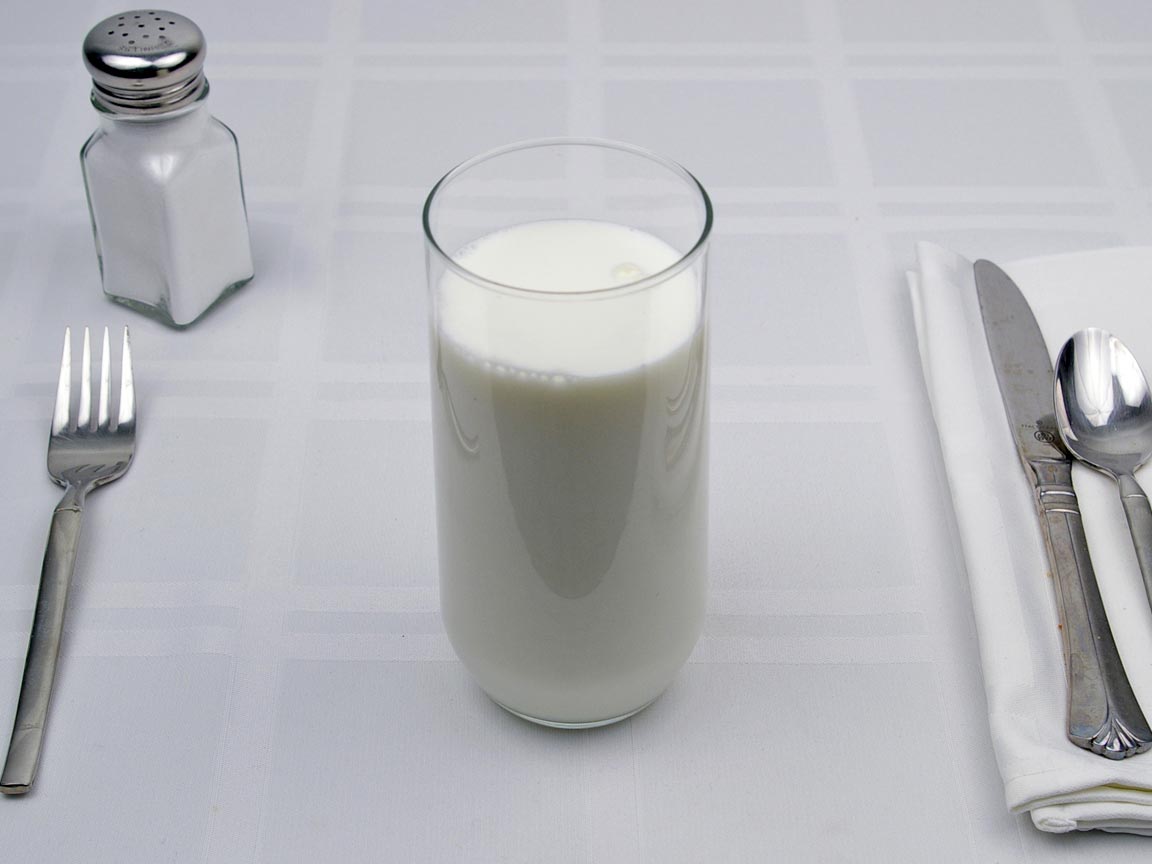 Calories in 14 fl oz(s) of Milk - Whole