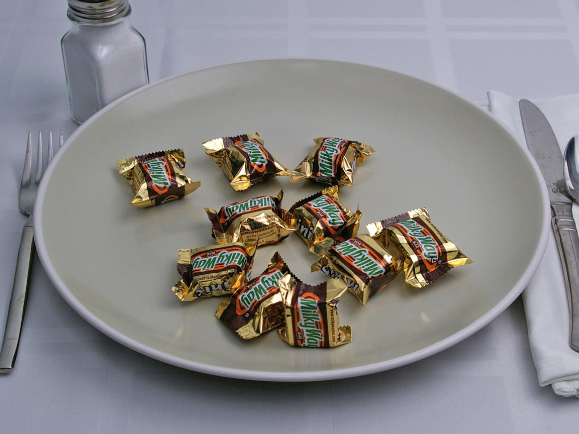 Calories in 10 piece(s) of Milky Way Mini