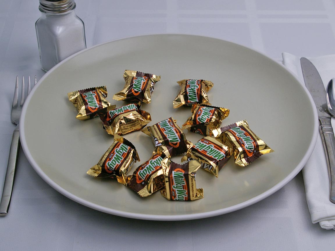 Calories in 11 piece(s) of Milky Way Mini