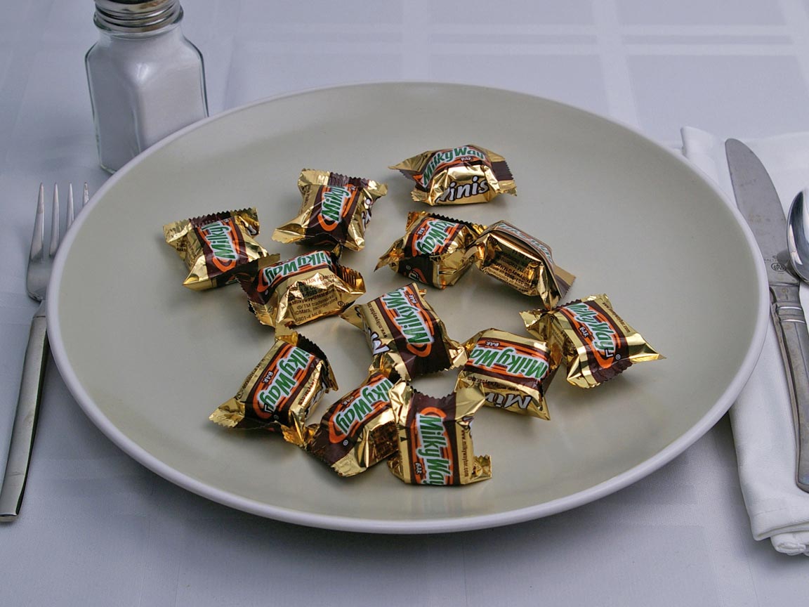 Calories in 12 piece(s) of Milky Way Mini