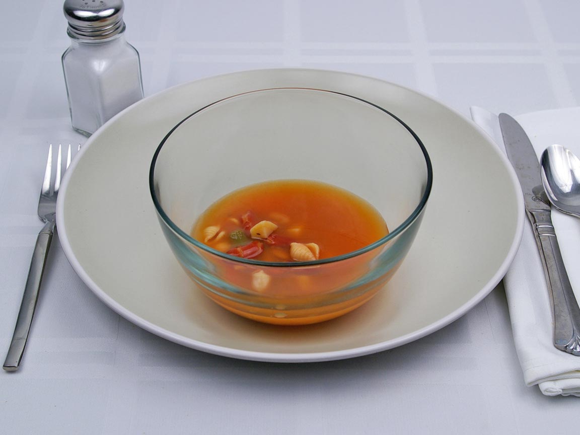 Calories in 0.5 cup(s) of Minestrone Soup