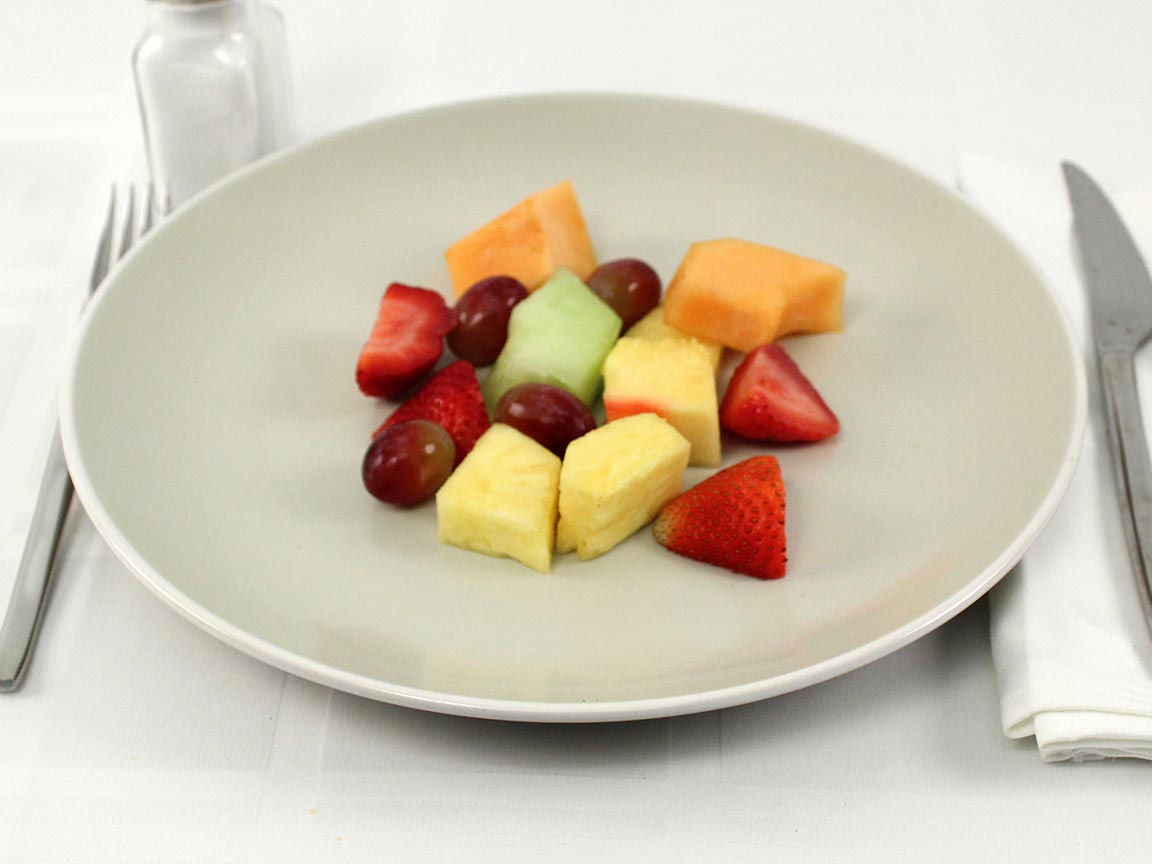 Calories in 185 grams of Mixed Fruit