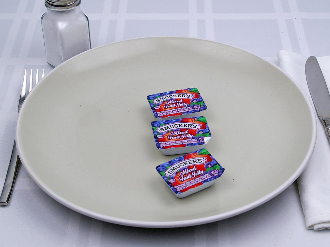 Calories in 3 packet(s) of Jelly -  Packet