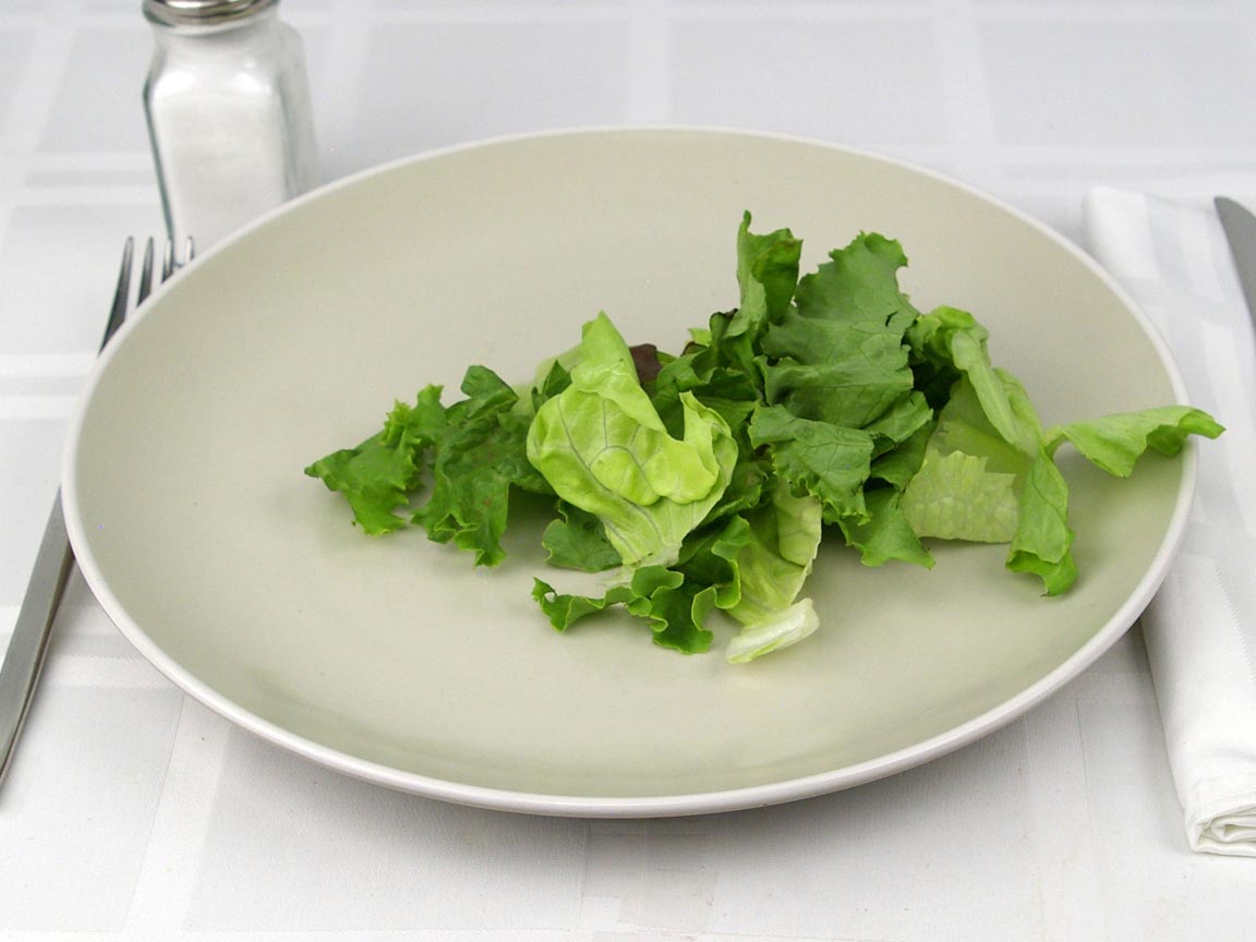 Calories in 20 grams of Mixed Leaf Lettuce