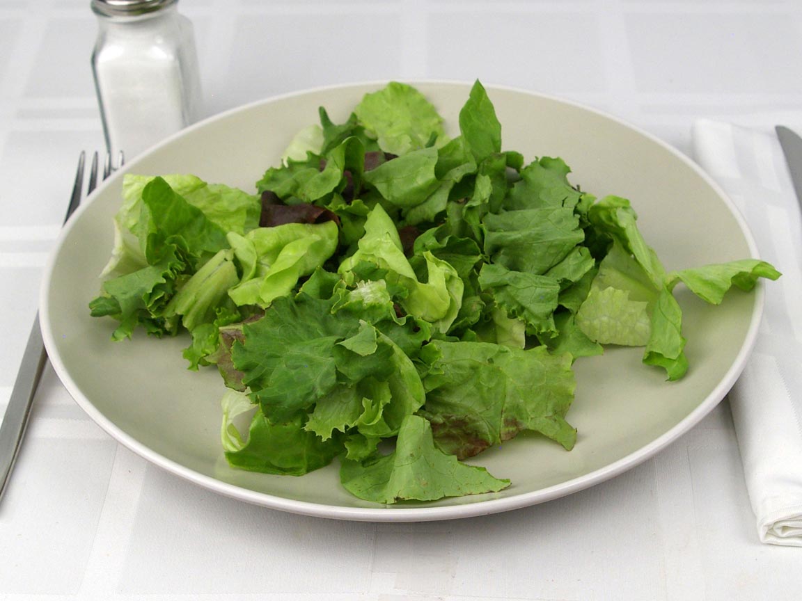Calories in 50 grams of Mixed Leaf Lettuce