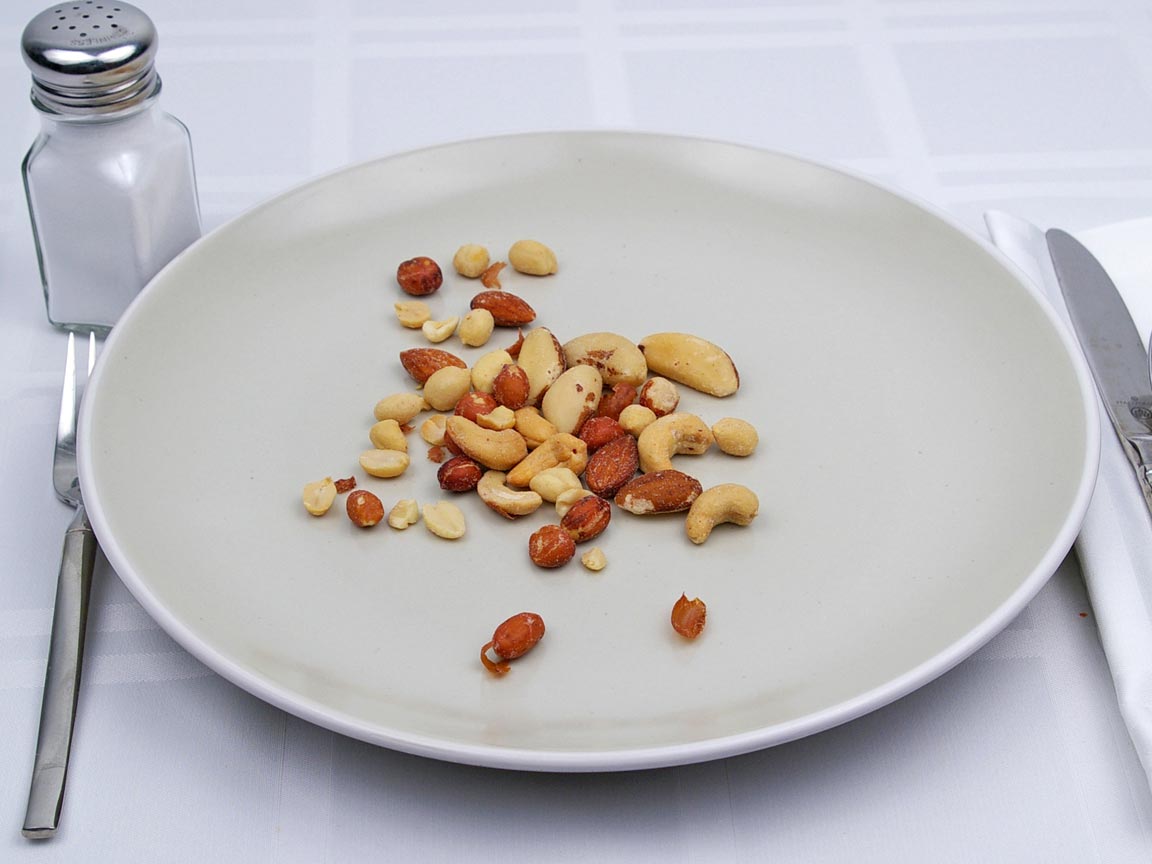 Calories in 1.5 ounce(s) of Mixed Nuts