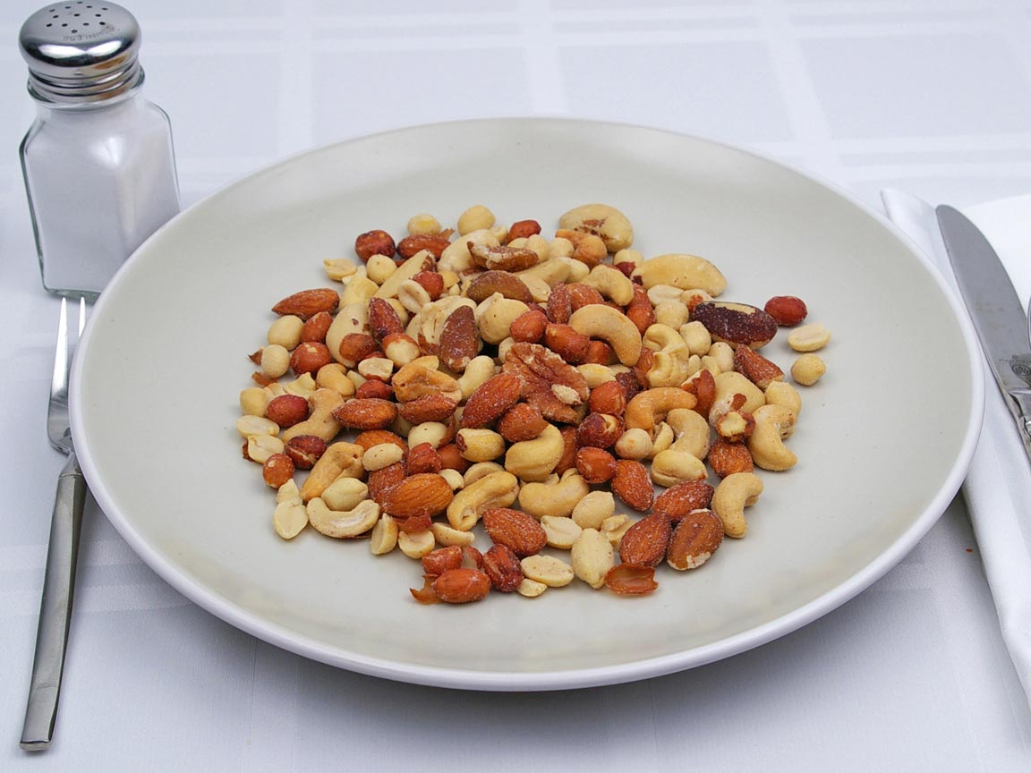 Calories in 6 ounce(s) of Mixed Nuts