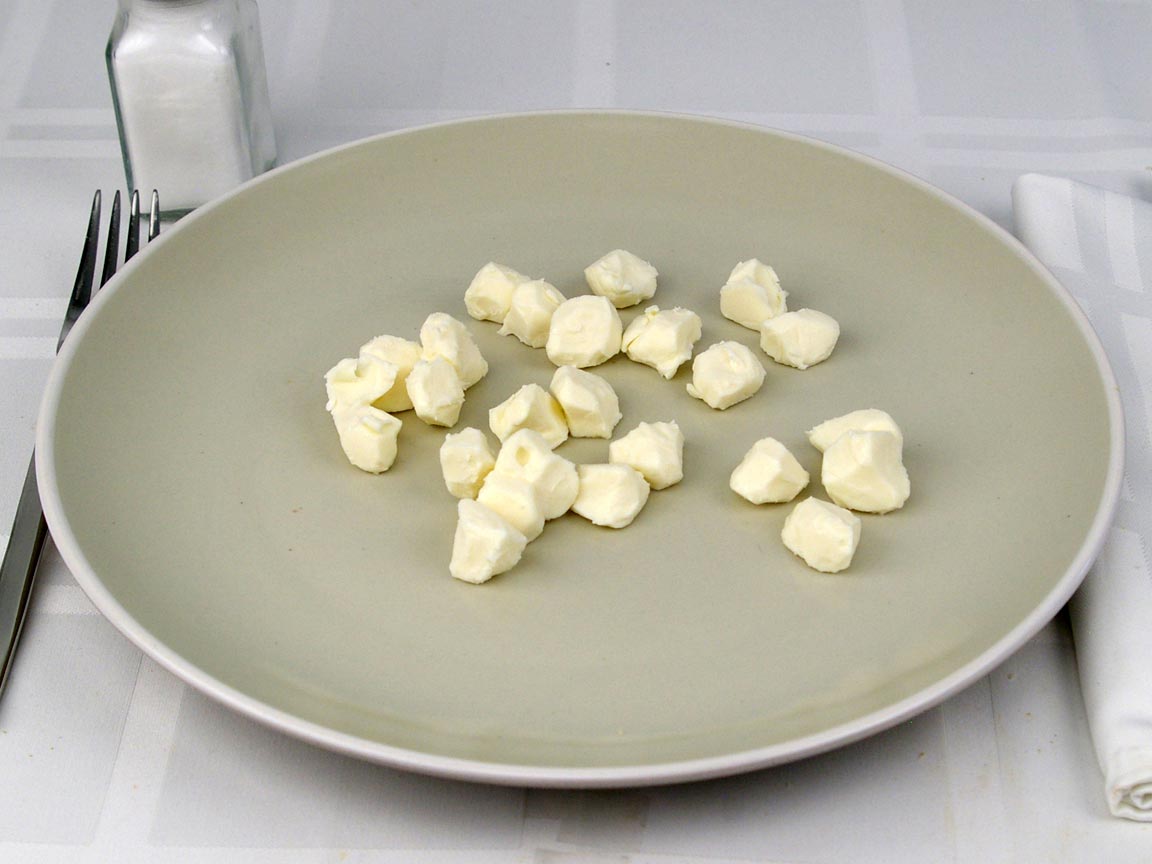 Calories in 6 piece(s) of Mozzarella Cheese Pearls