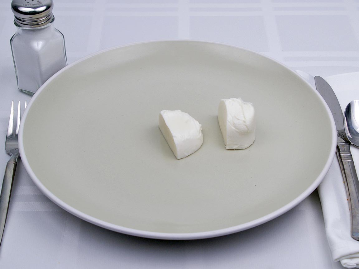 Calories in 56 grams of Mozzarella Cheese - Fresh - Whole Milk